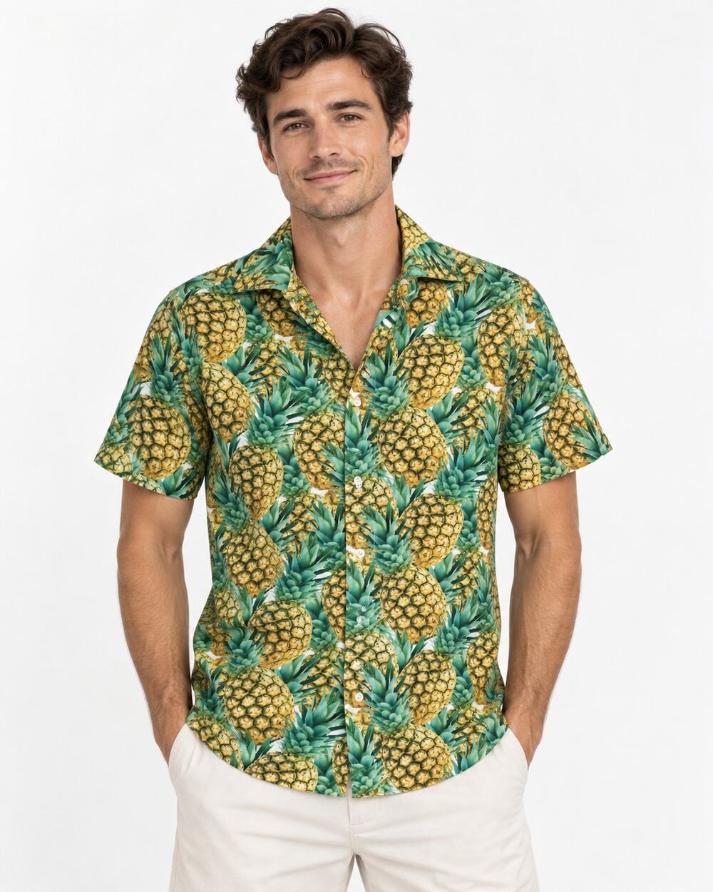 Seaplane Pineapple Flambe Shirt Men’s XS Limited Edition 10/251 USA 40"